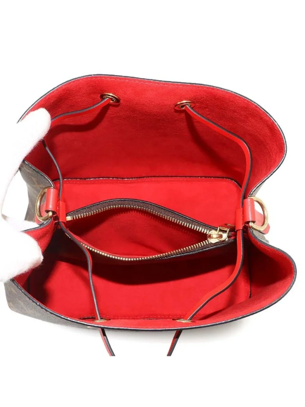 Louis Vuitton Monogram Neo Noe 2-Way Bag Brown Coquelicot